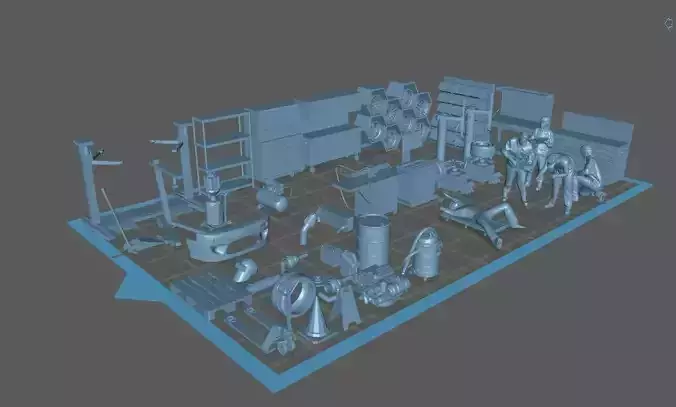 DIORAMA GARAGE DIECAST 1  64   1  18   1  24   1 43 and more 3D print model
