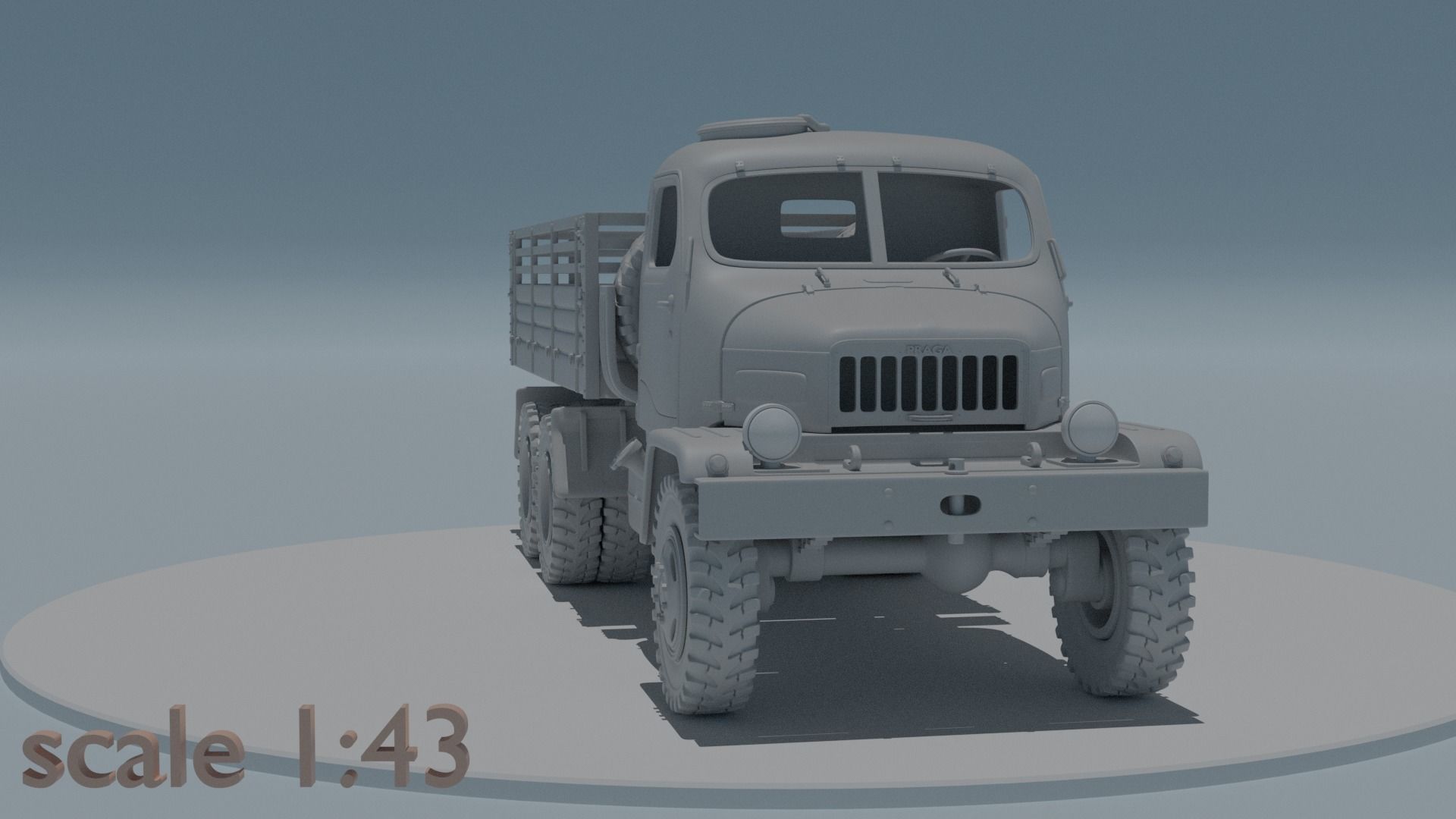 Praga V3S scale 1 43 3D print model_5