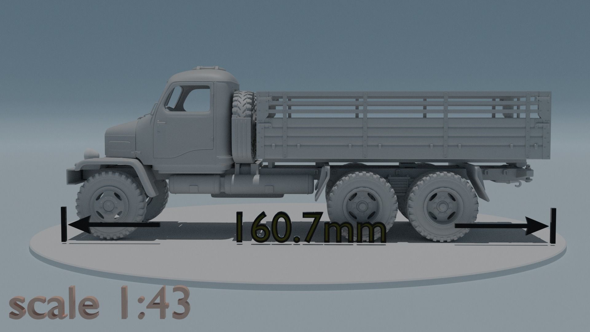 Praga V3S scale 1 43 3D print model_2