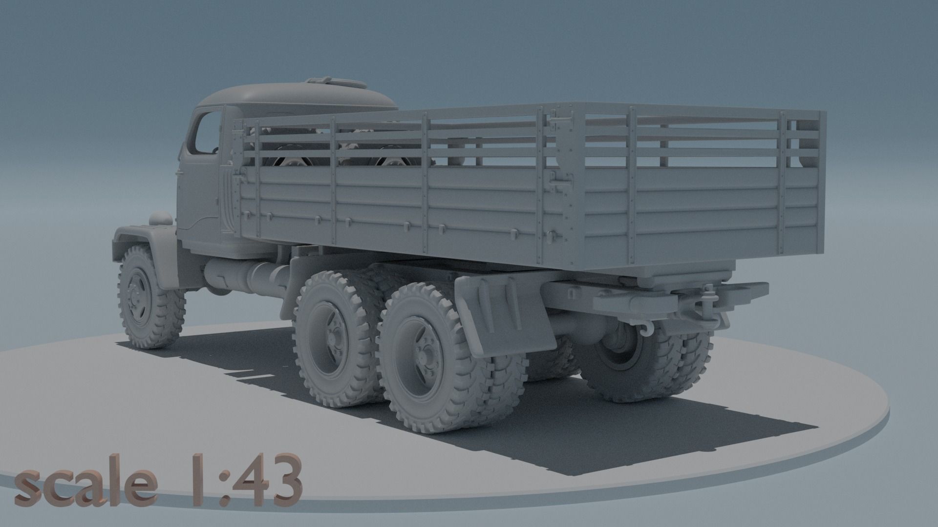 Praga V3S scale 1 43 3D print model_4