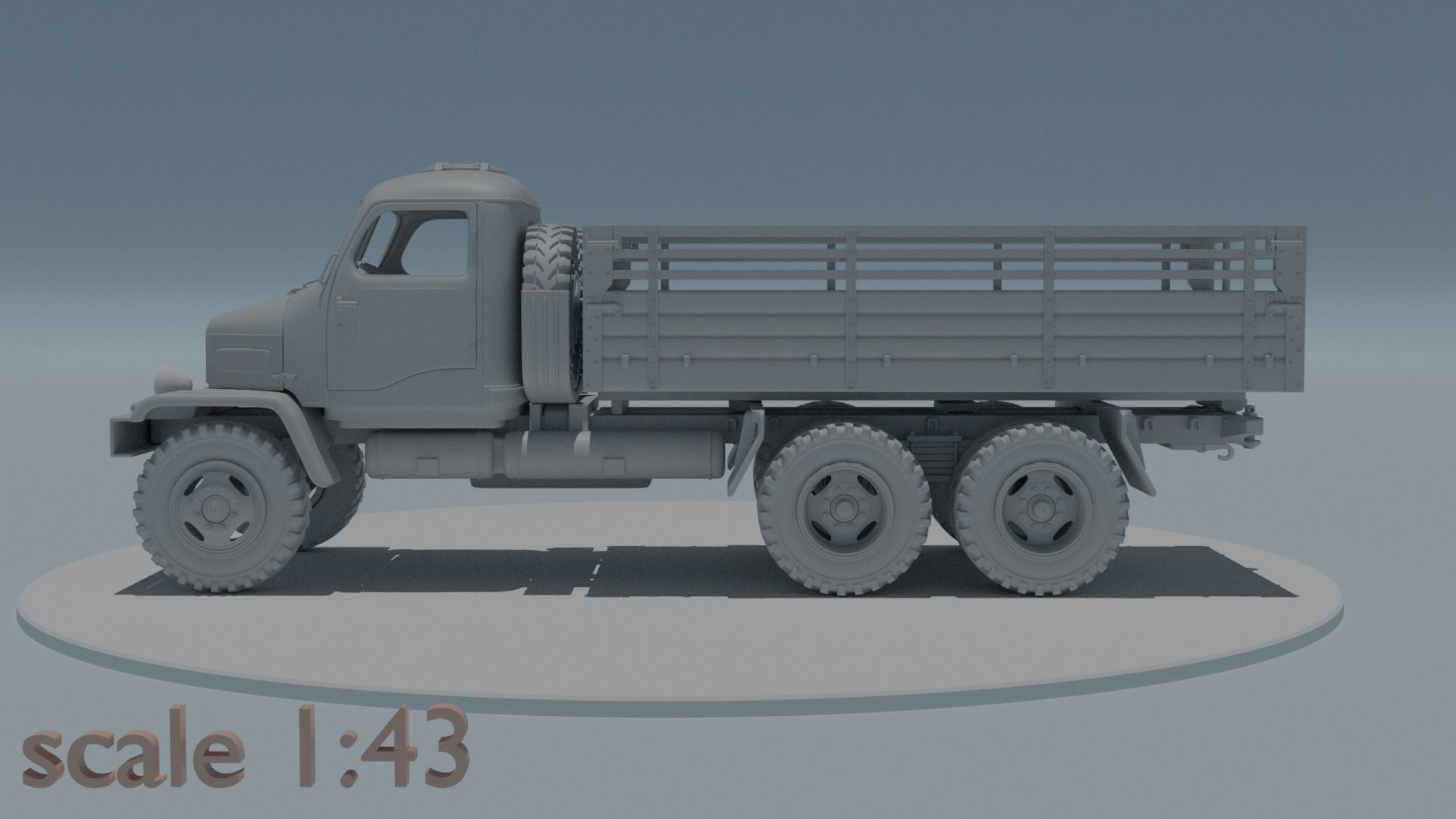 Praga V3S scale 1 43 3D print model_3