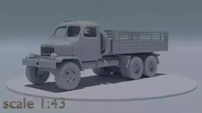 Praga V3S scale 1 43 3D print model