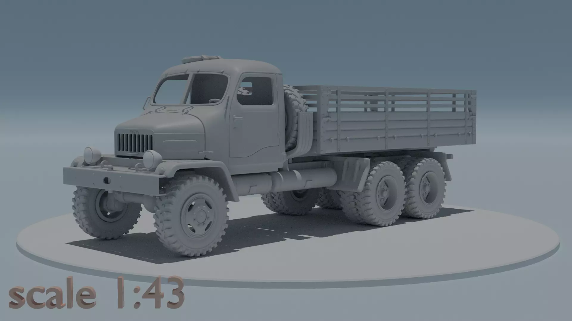 Praga V3S scale 1 43 3D print model_0