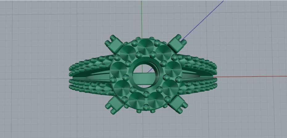 Ring N01812 3D print model_3