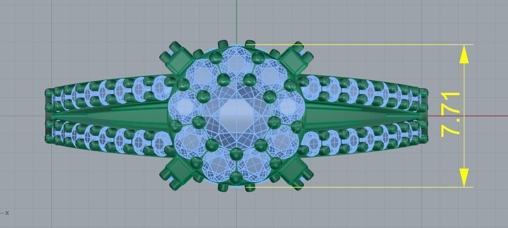 Ring N01812 3D print model_8