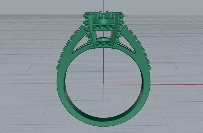 Ring N01812 3D print model_2