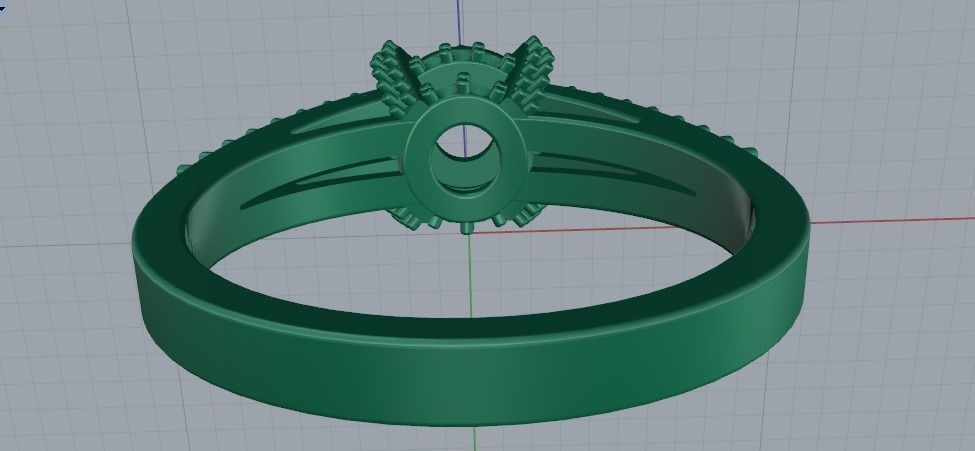 Ring N01812 3D print model_5