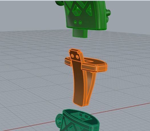 Bracelet N01803 3D print model_3