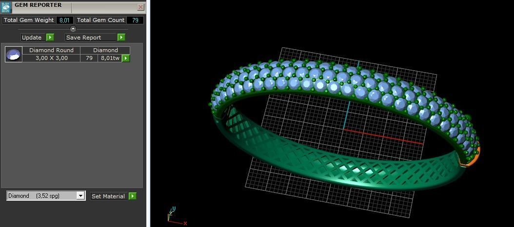 Bracelet N01803 3D print model_10