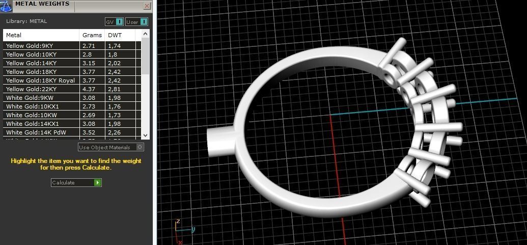 Ring N01777 3D print model_8