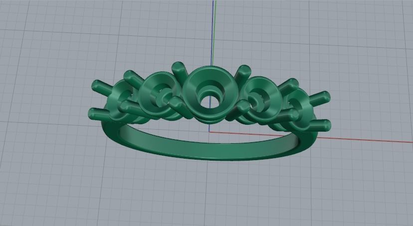 Ring N01777 3D print model_2