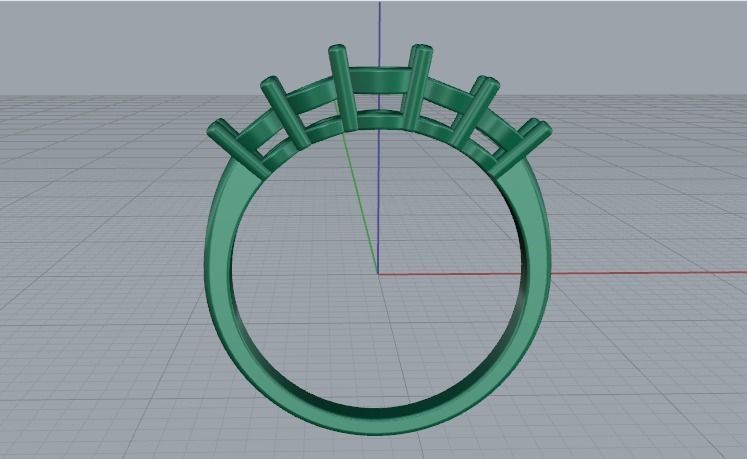 Ring N01777 3D print model_3