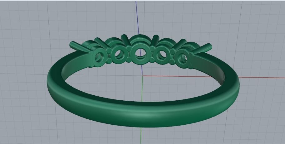 Ring N01777 3D print model_5