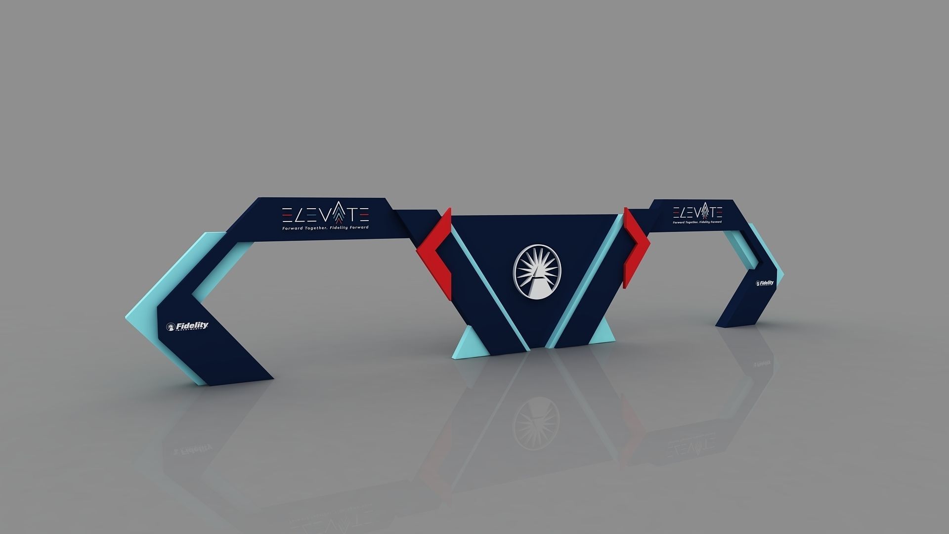 ENTRY ARCH GATE 3D model_2