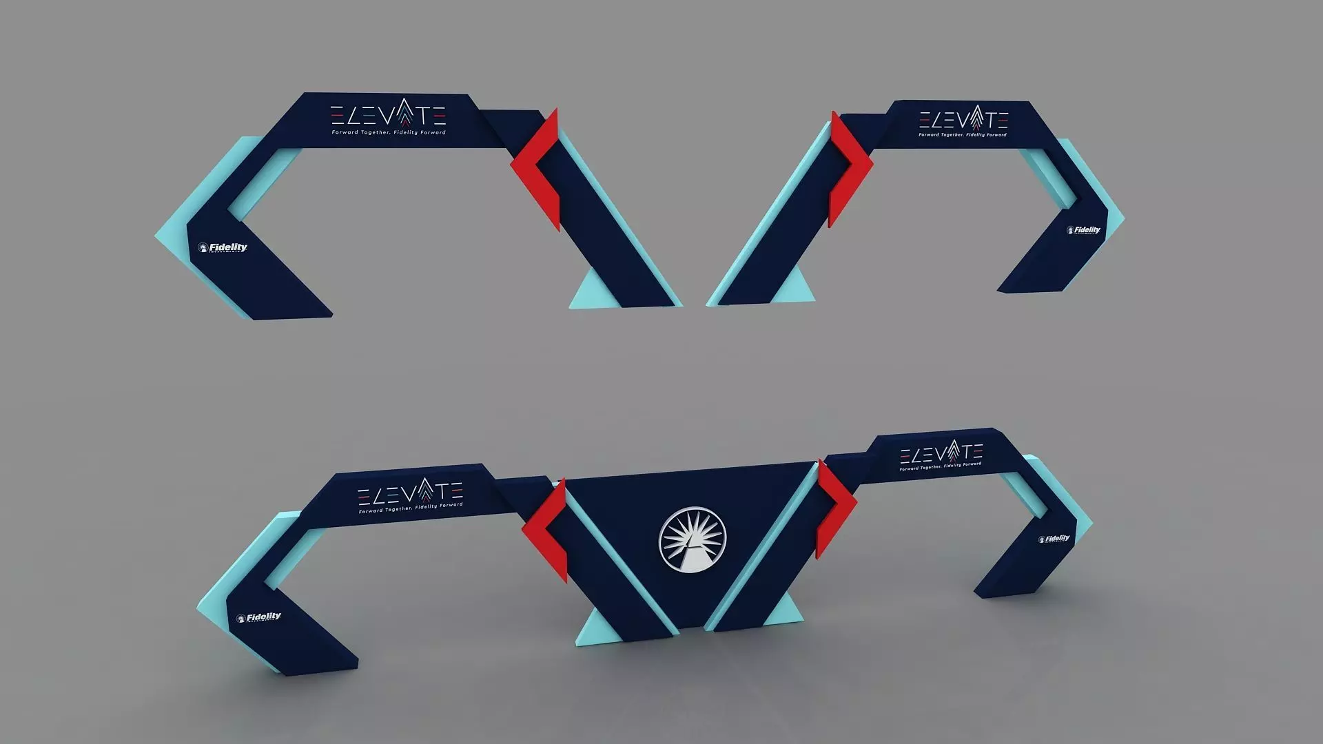 ENTRY ARCH GATE 3D model_0