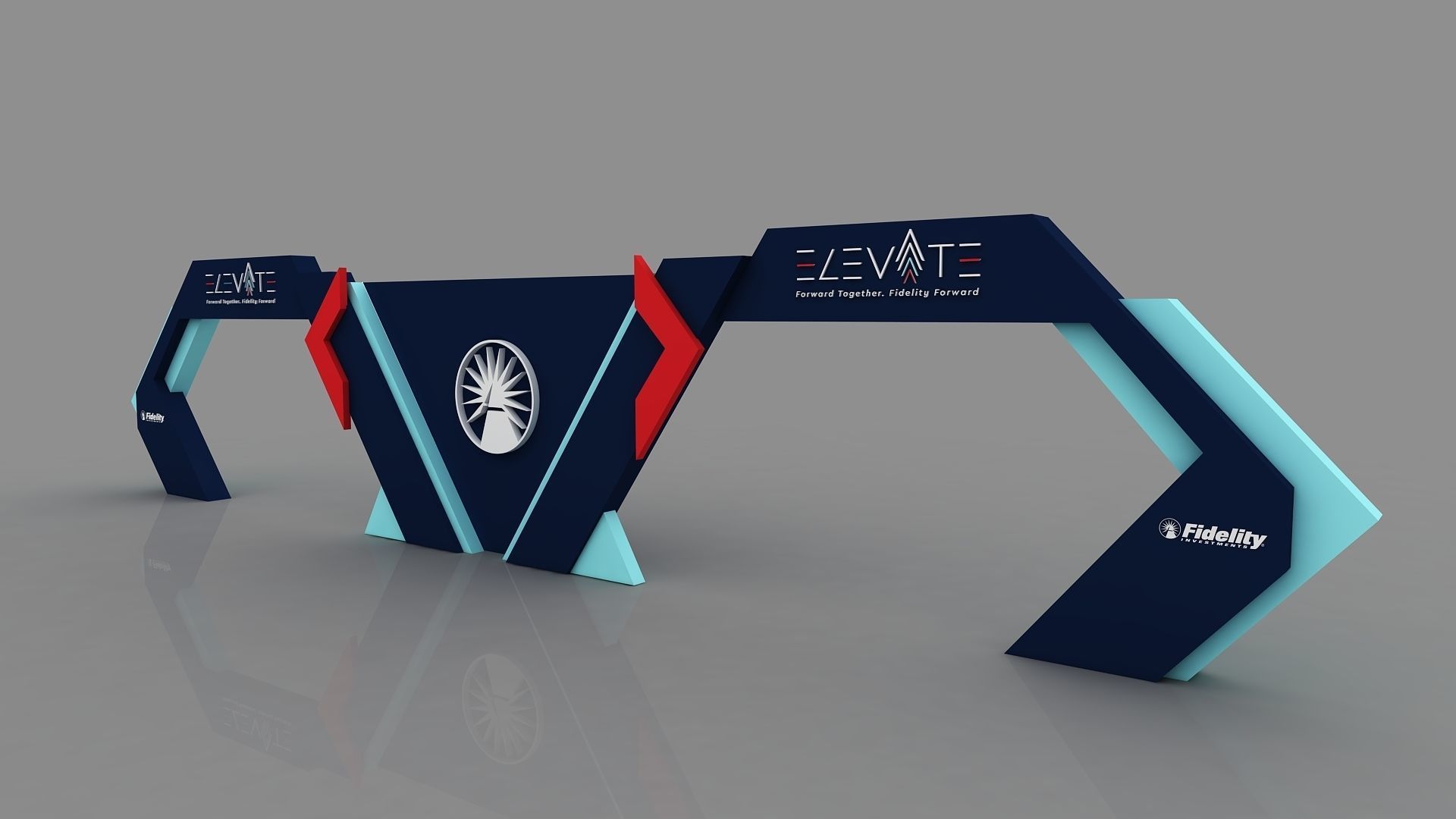 ENTRY ARCH GATE 3D model_7