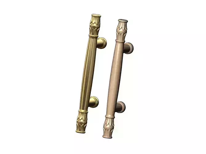 Lotus bead round push pull handle 