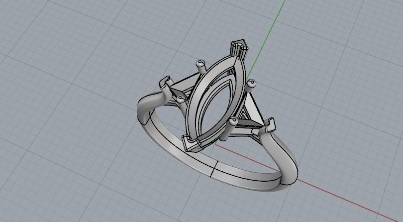 Ring N01850 3D print model_2