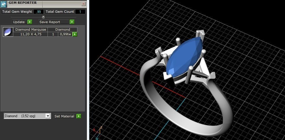 Ring N01850 3D print model_10