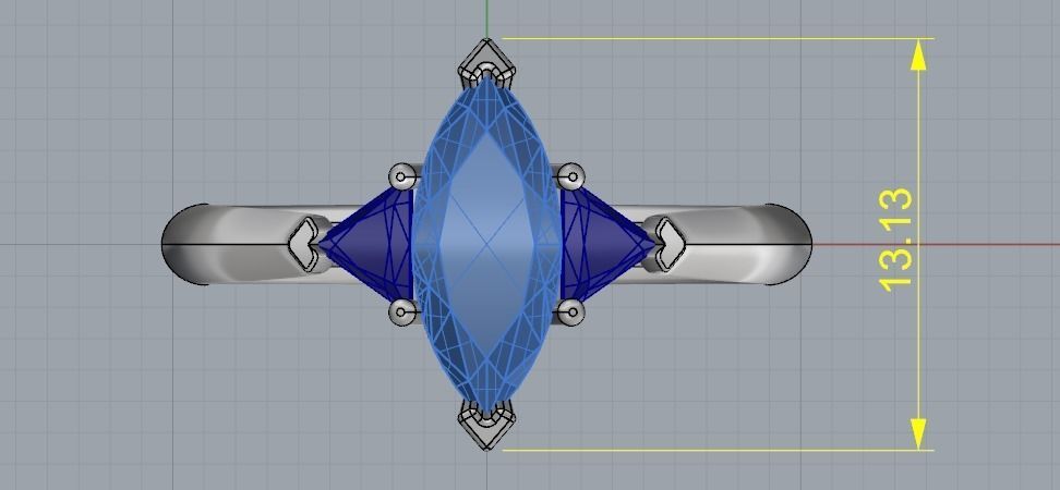 Ring N01850 3D print model_8