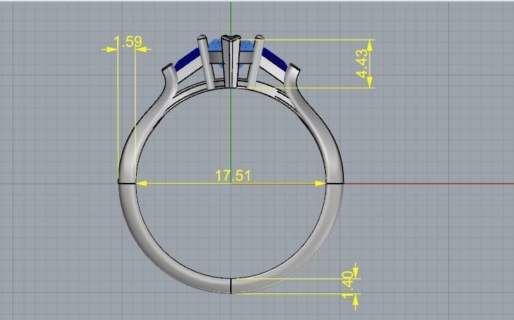 Ring N01850 3D print model_6
