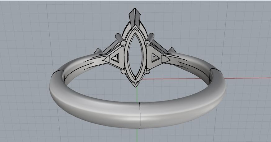 Ring N01850 3D print model_5