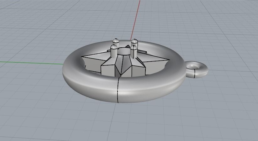 Pendant N01848 3D print model_3