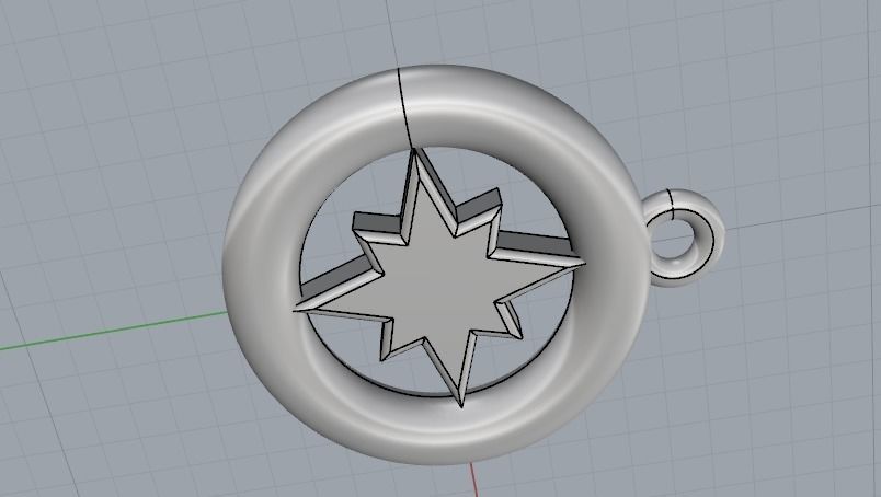 Pendant N01848 3D print model_4