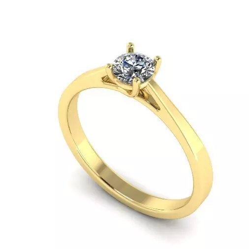 Soliter ring N01837 3D print model_0