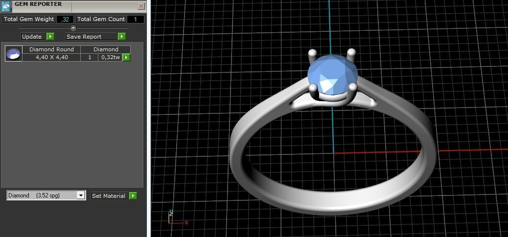 Soliter ring N01837 3D print model_8
