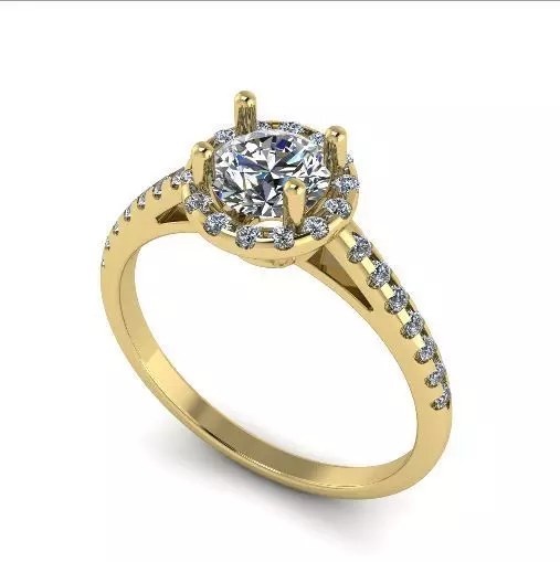 Soliter ring N01831 3D print model_0