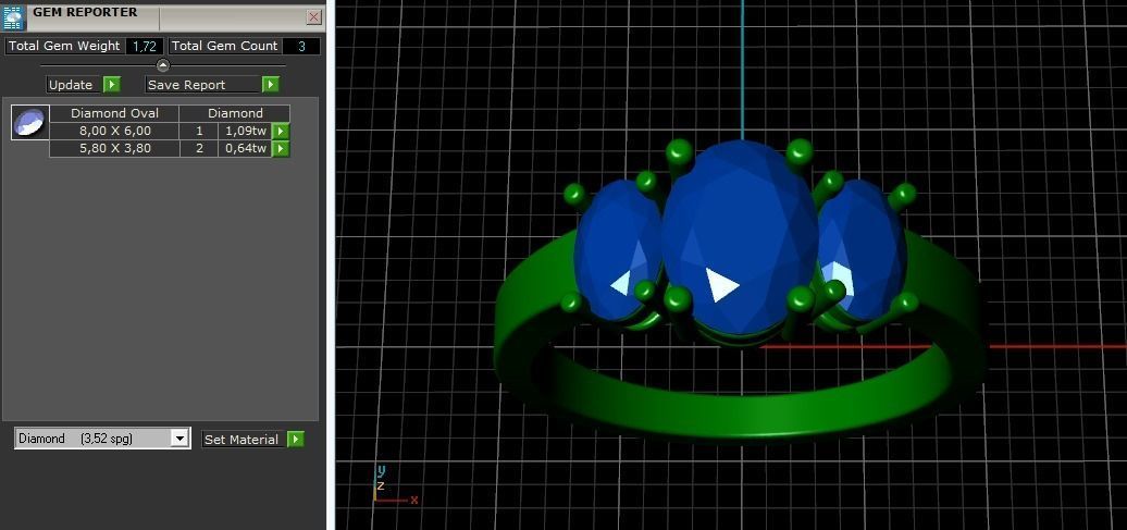 Ring N01830 3D print model_9
