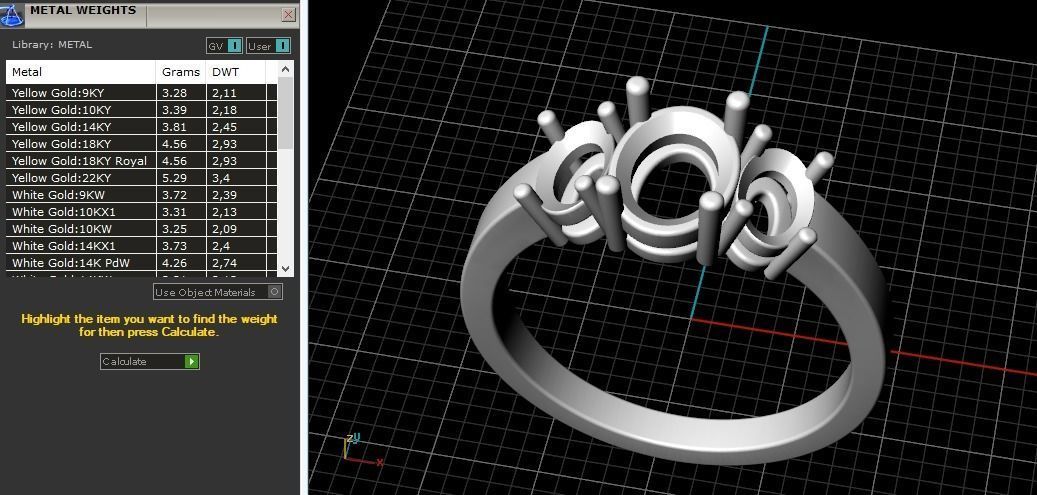 Ring N01830 3D print model_8