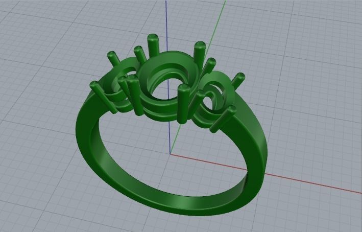 Ring N01830 3D print model_3