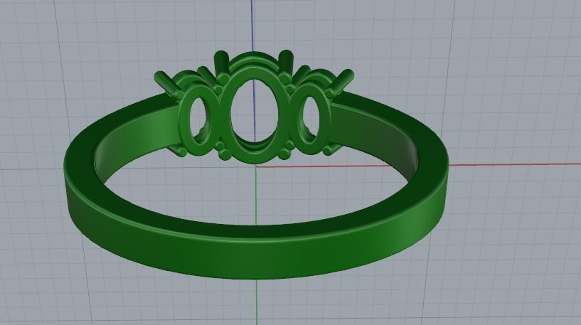 Ring N01830 3D print model_2
