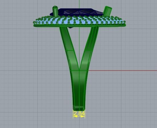 Ring N01824 3D print model_6