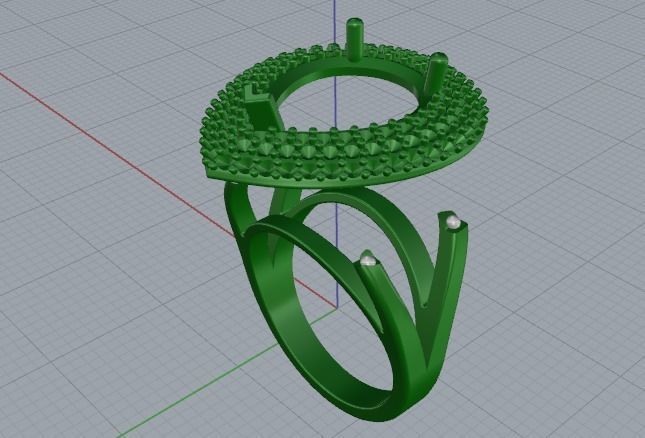 Ring N01824 3D print model_3