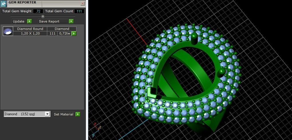 Ring N01824 3D print model_9