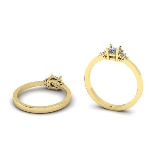 Soliter ring N01822 3D print model_1