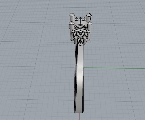 Soliter ring N01822 3D print model_3