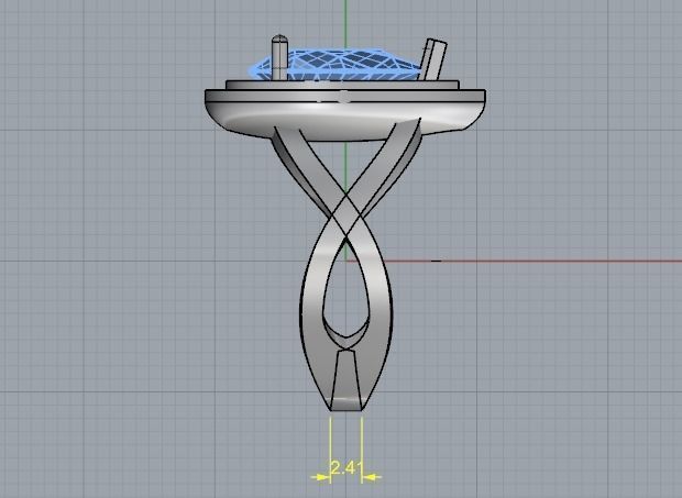 Ring N01819 3D print model_7