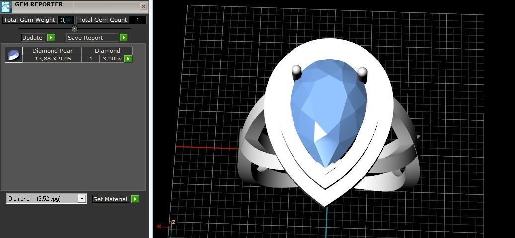 Ring N01819 3D print model_9