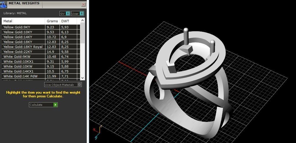 Ring N01819 3D print model_8