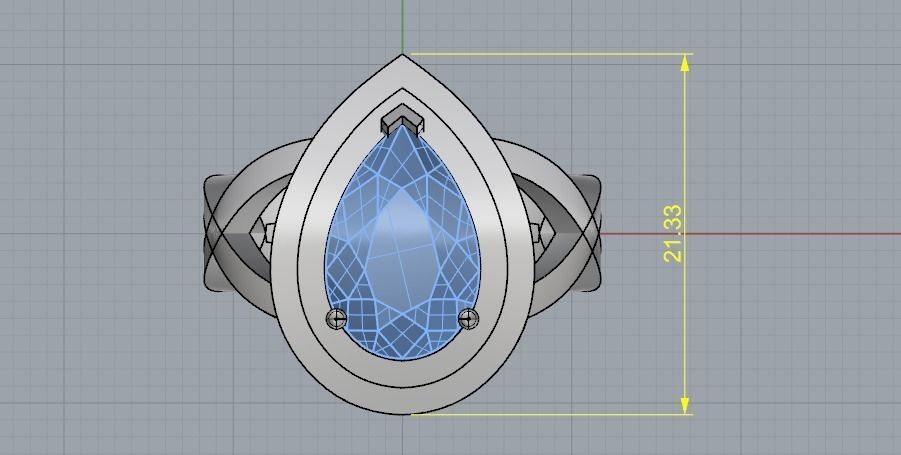 Ring N01819 3D print model_6