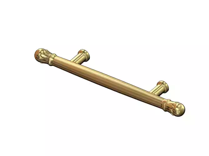 Simple lotus bead ends round push pull handle