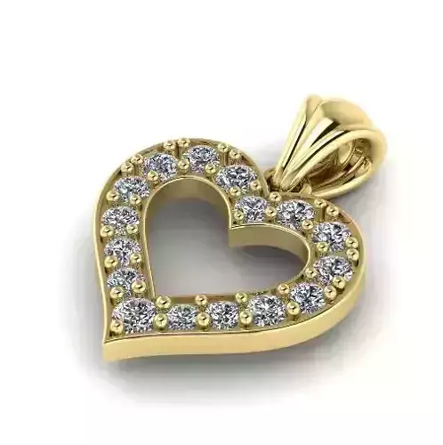 Pendant heart N01815