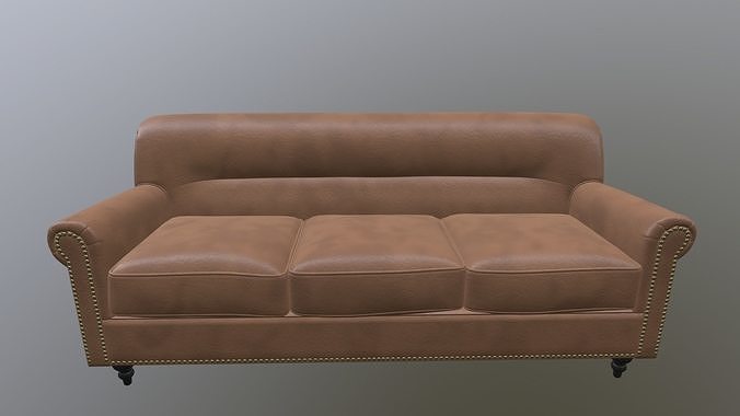 Leather Sofa 3D model
