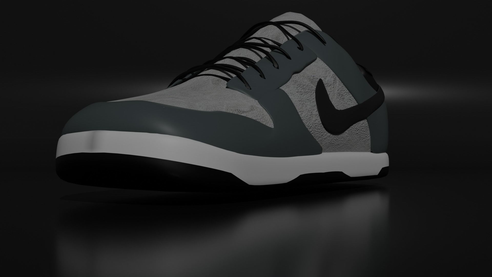 Nike shoes Low-poly 3D model_2