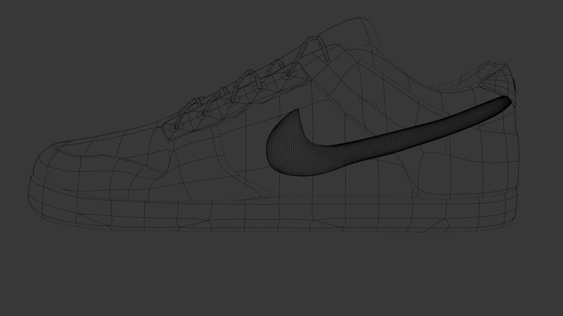 Nike shoes Low-poly 3D model_7