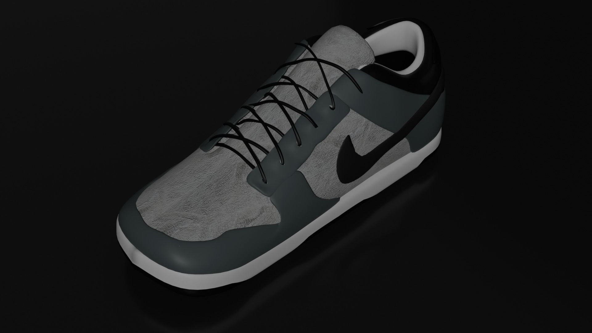Nike shoes Low-poly 3D model_3